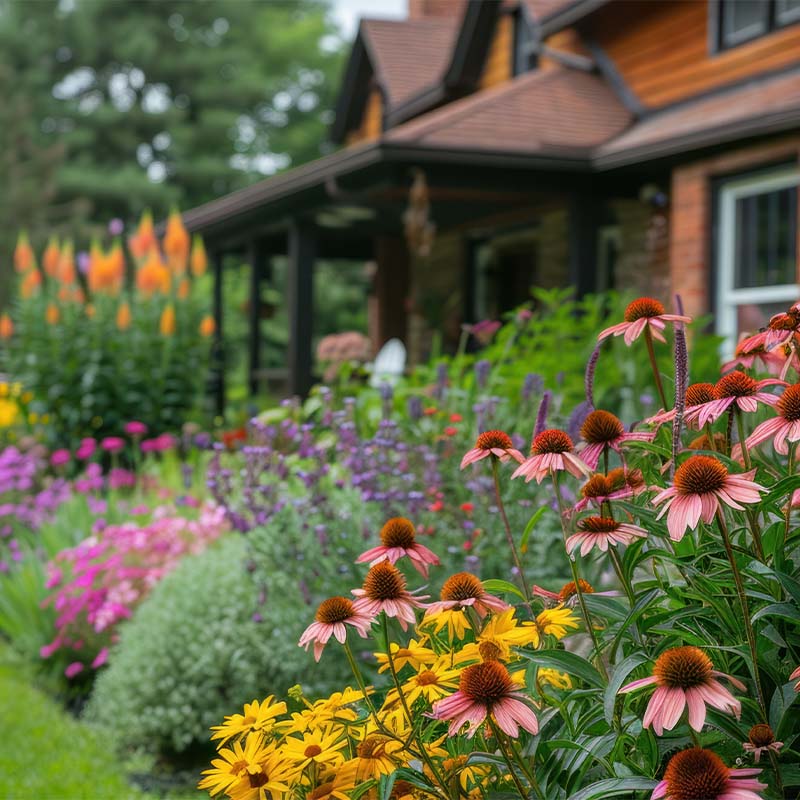 Garden Plants on display in a uk garden